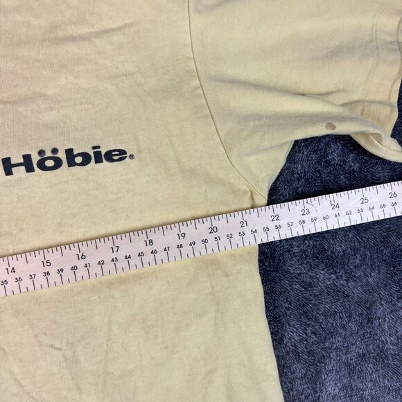 Vtg Hobie 1989 Single Stitch T-Shirt Cycling Surf Men's XL Made In USA Yellow - Picture 10 of 16